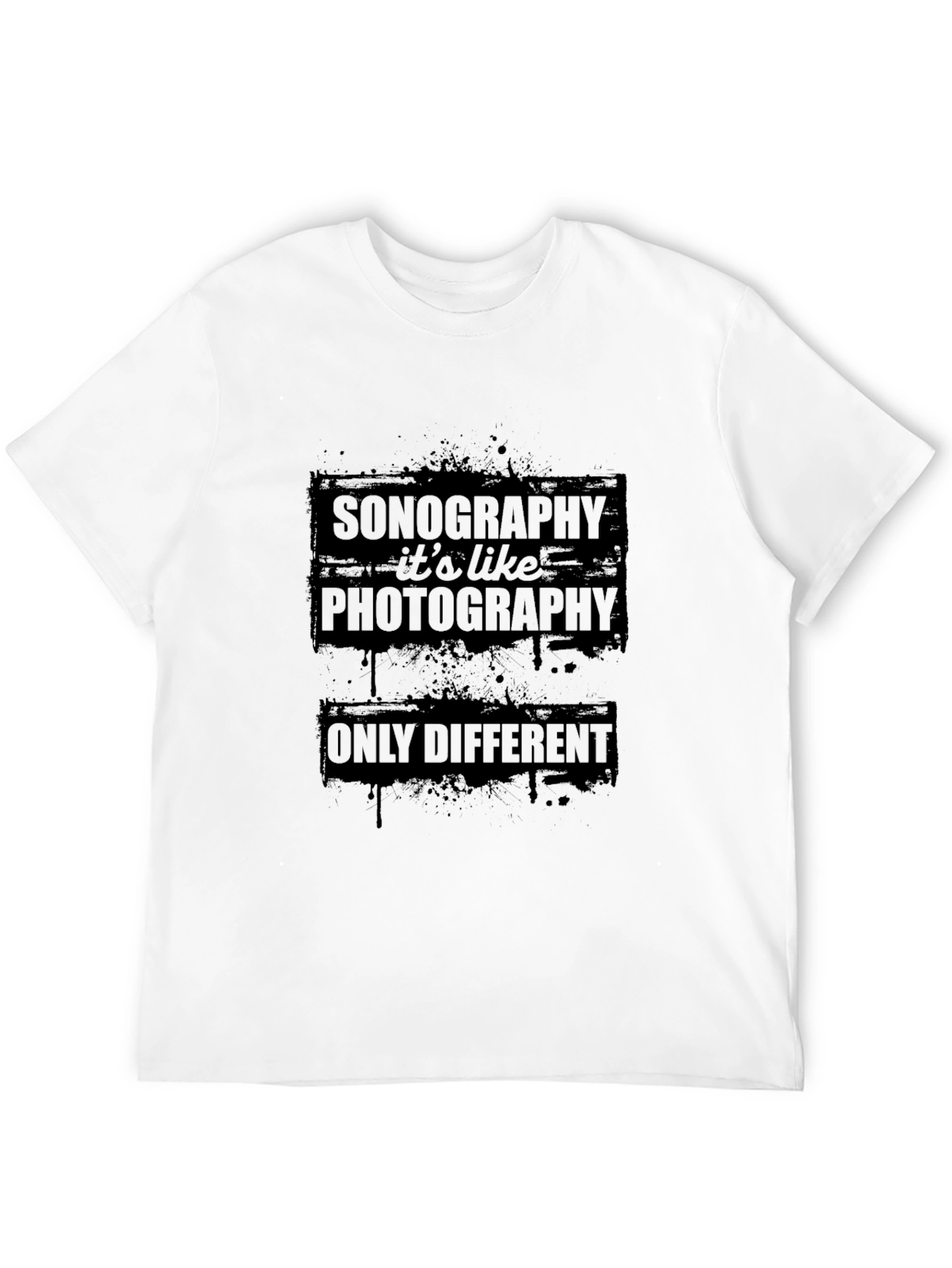 Sonography Photography T-Shirt - Black