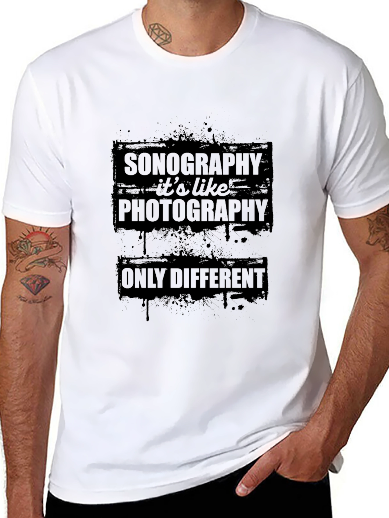 Sonography Photography T-Shirt - Black