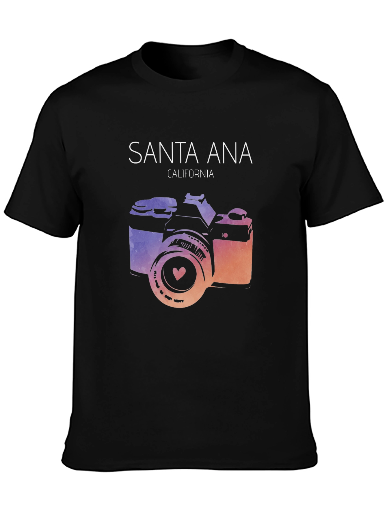 Santa Ana California Camera Graphic Tee