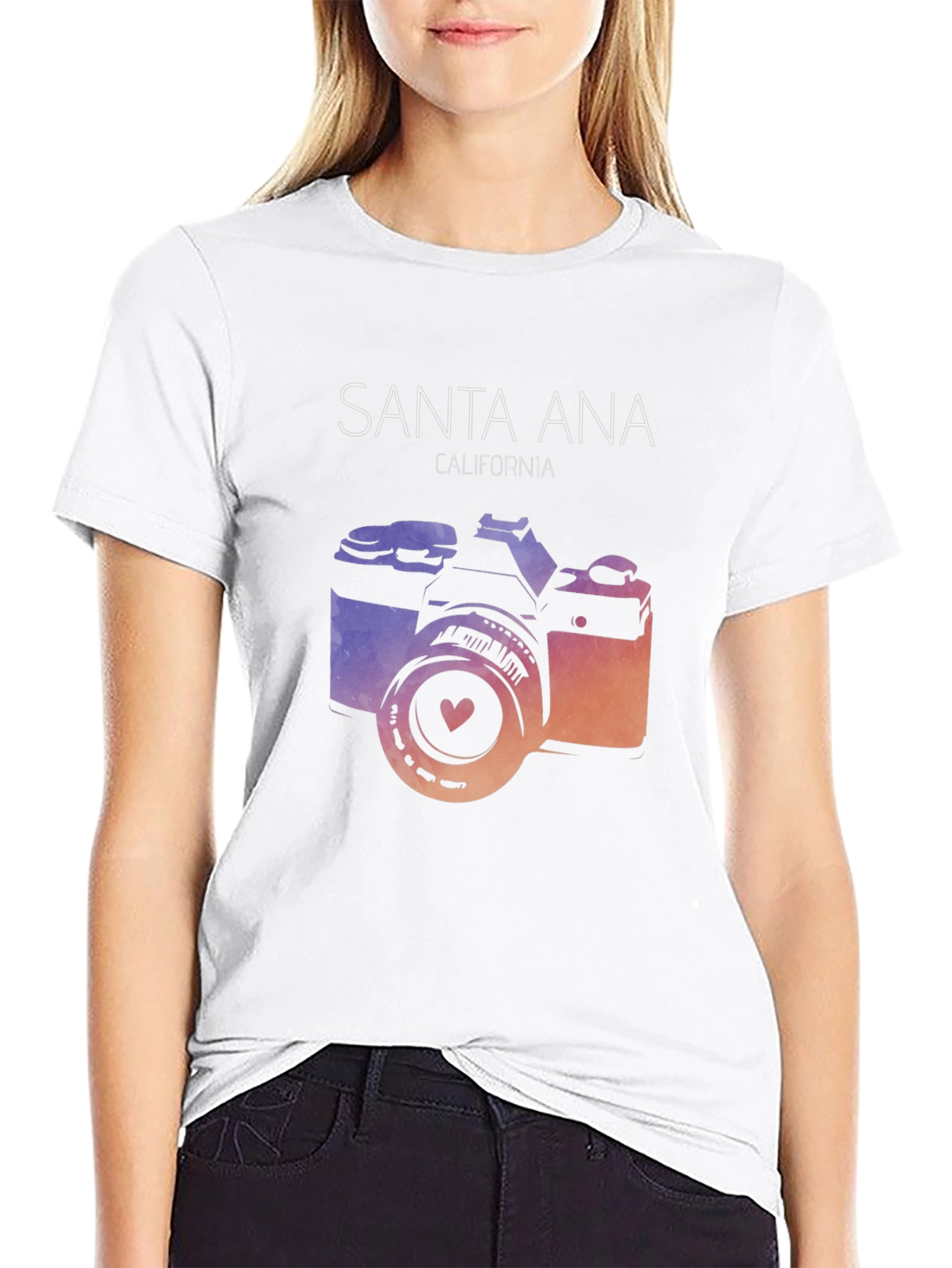 Santa Ana California Camera Graphic Tee