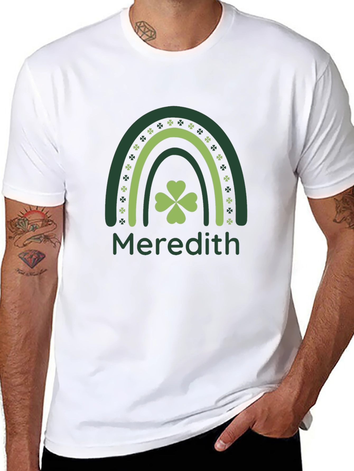 Meredith St. Patricks Day Rainbow T-Shirt