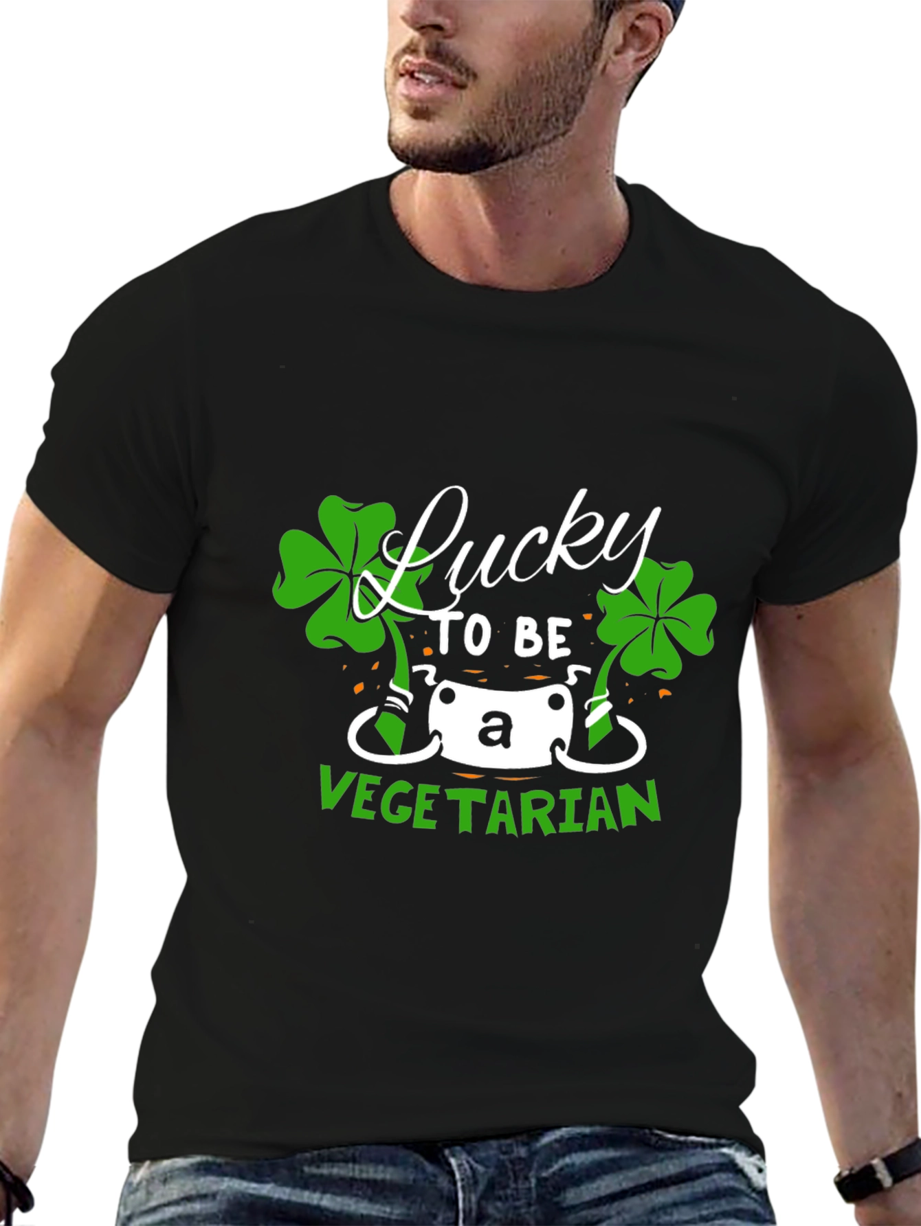 Lucky Vegetarian St. Patricks Day T-Shirt