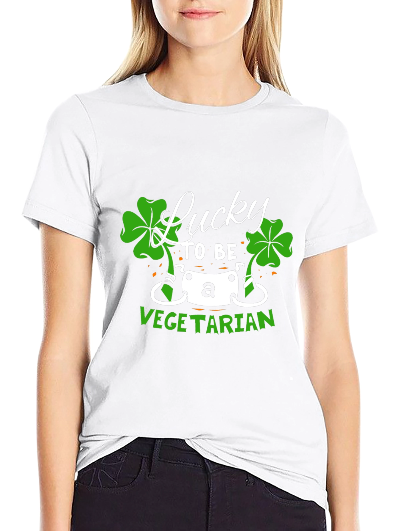 Lucky Vegetarian St. Patricks Day T-Shirt