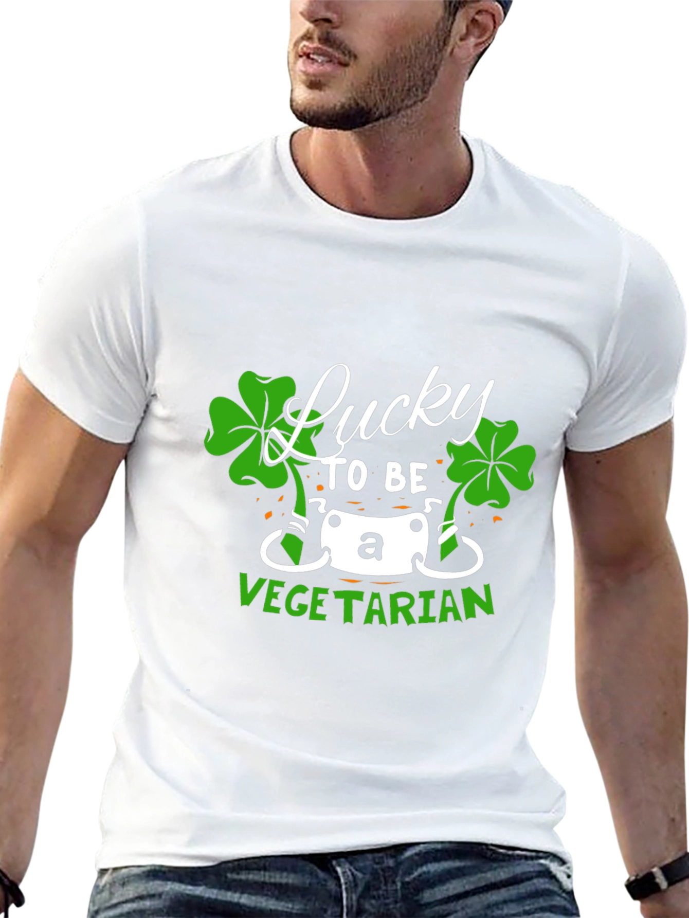 Lucky Vegetarian St. Patricks Day T-Shirt