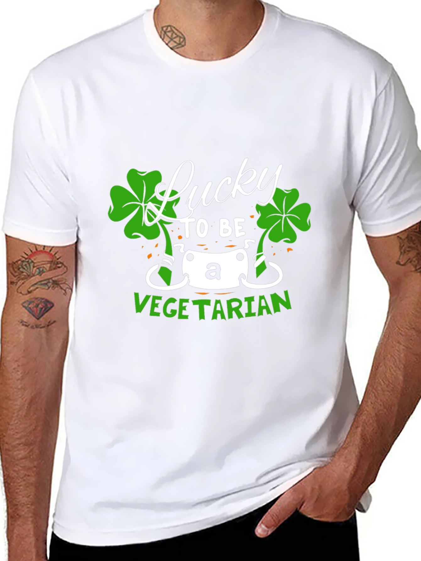 Lucky Vegetarian St. Patricks Day T-Shirt