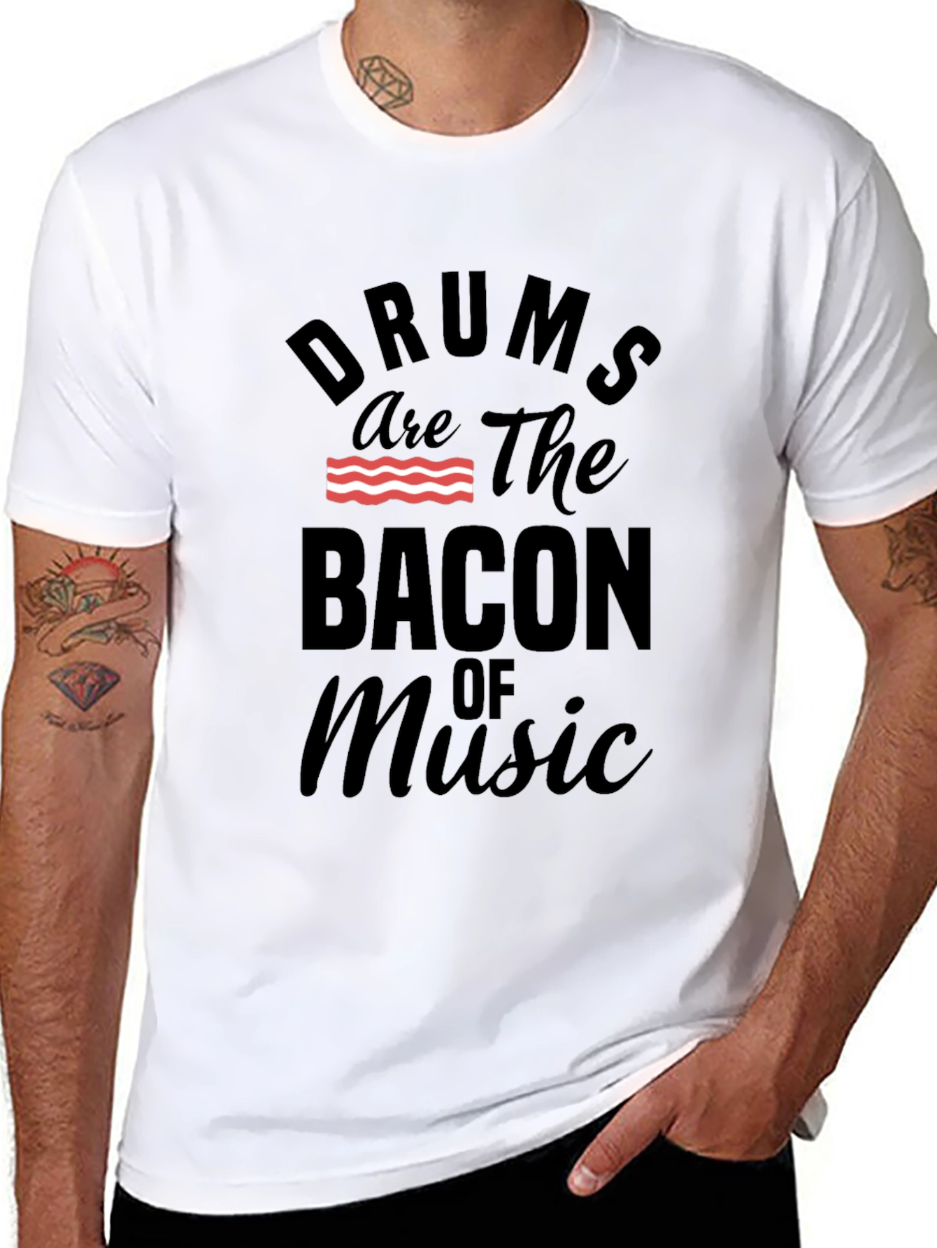 Drums are the Bacon of Music T-Shirt