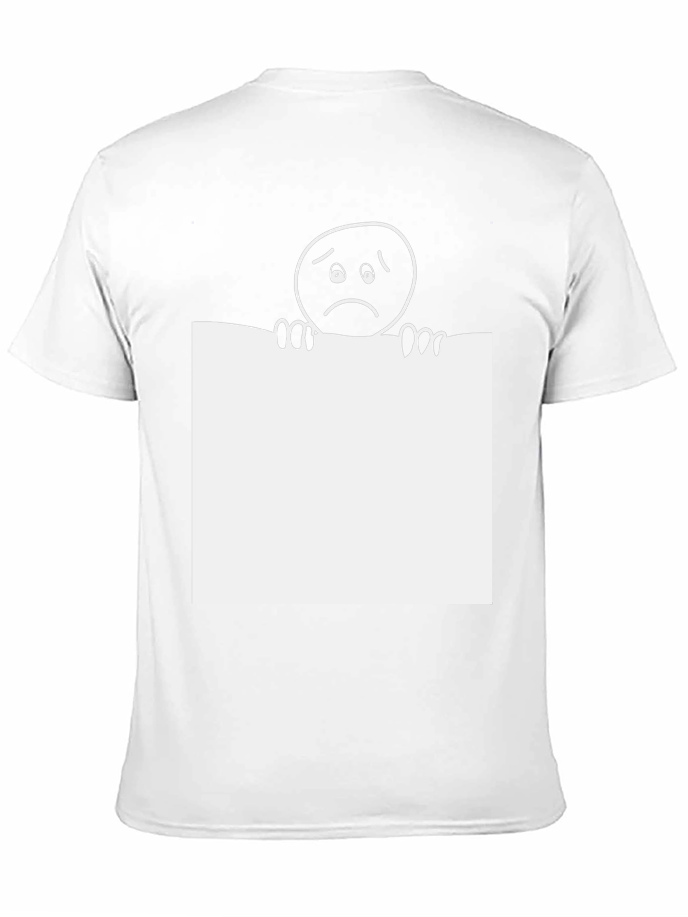 Sad Emoji Graphic Tee - Classic Black