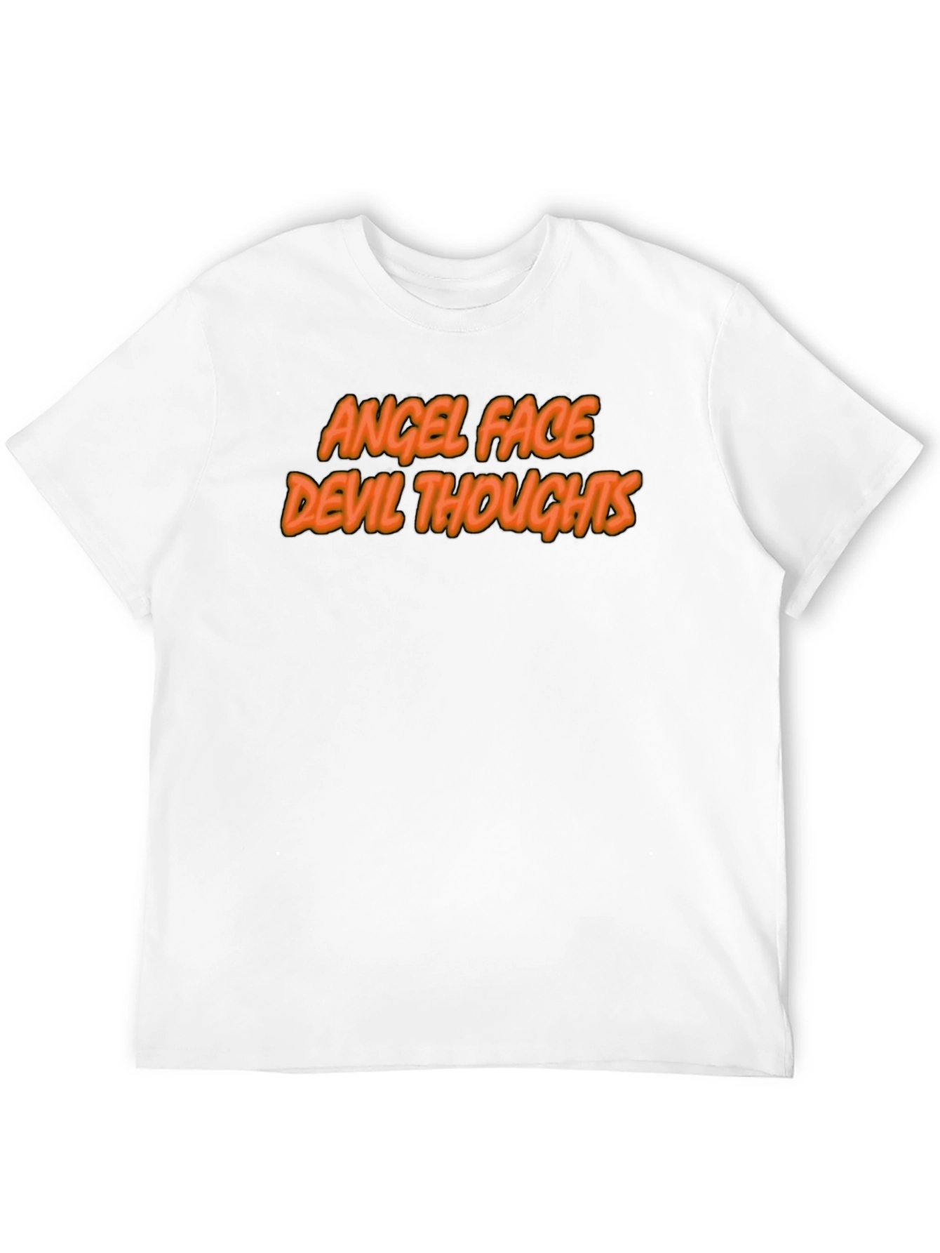 Angel Face Devil Thoughts Graphic T-Shirt