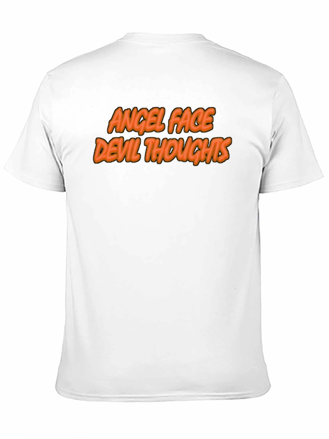 Angel Face Devil Thoughts Graphic T-Shirt