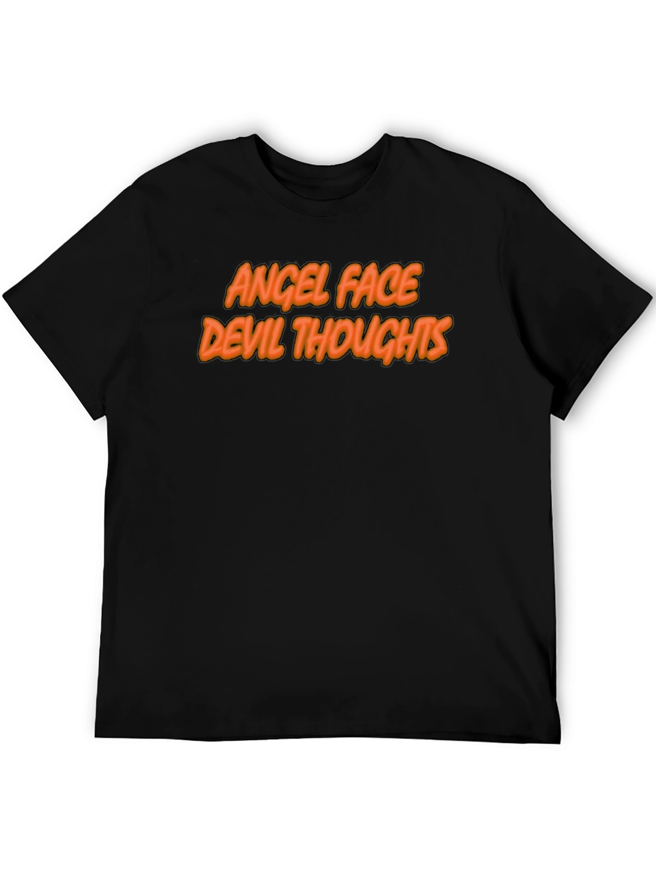 Angel Face Devil Thoughts Graphic T-Shirt