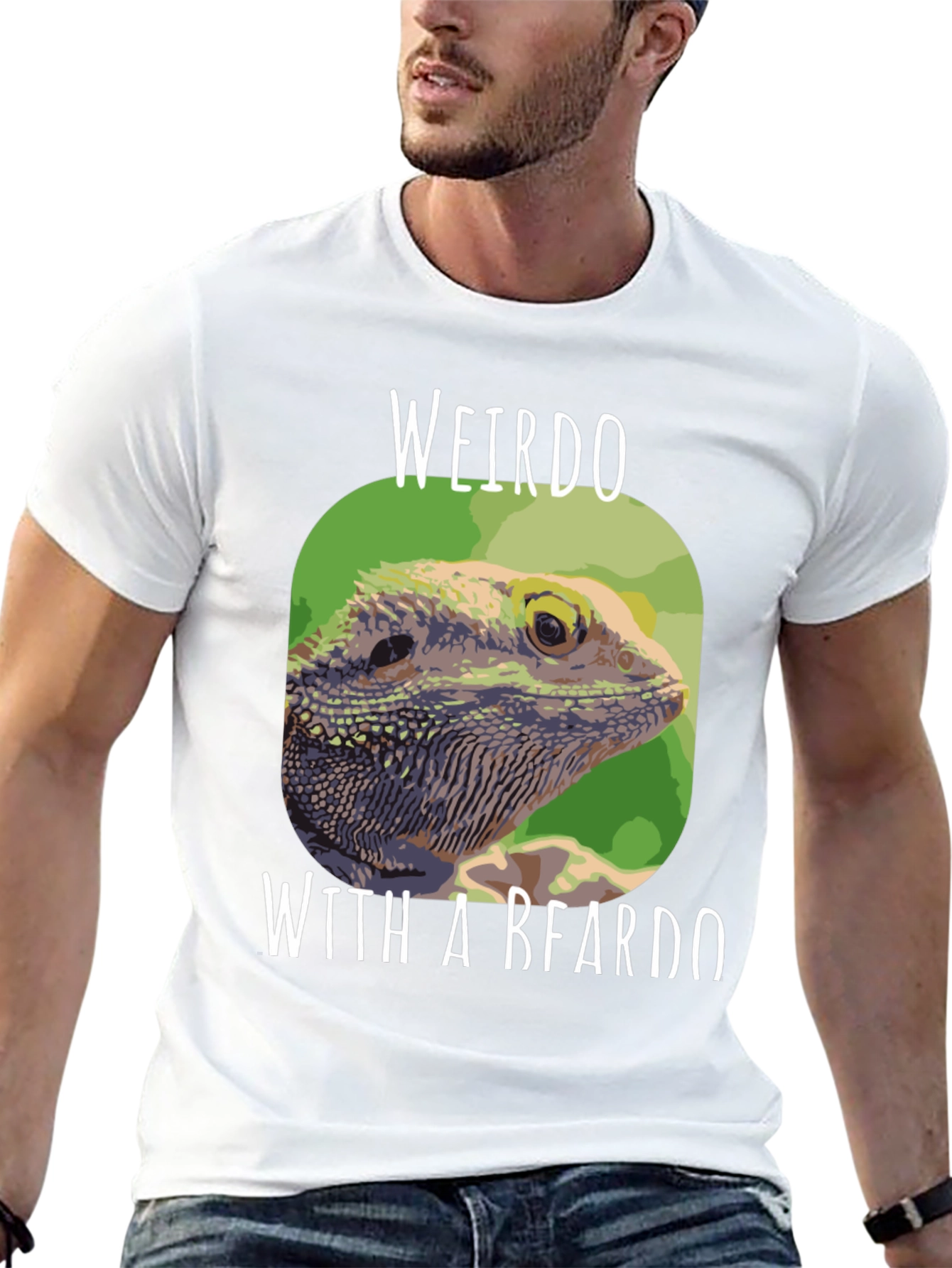 Weirdo with a Beardo Bearded Dragon T-Shirt