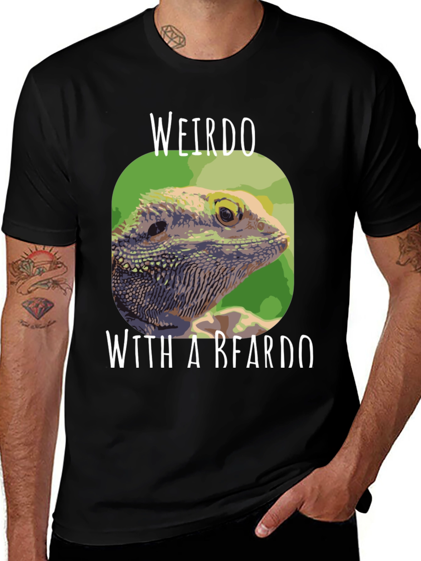 Weirdo with a Beardo Bearded Dragon T-Shirt