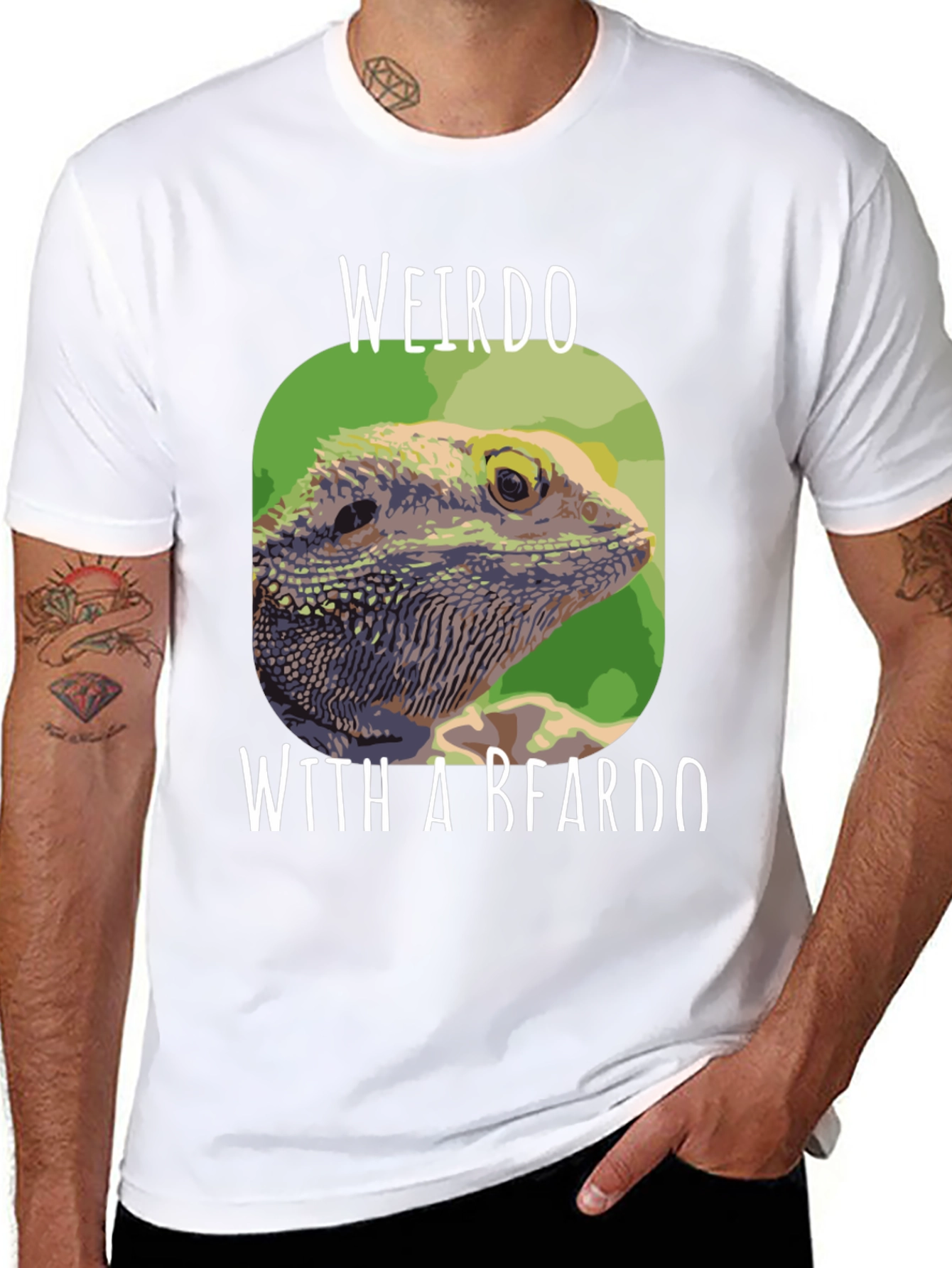 Weirdo with a Beardo Bearded Dragon T-Shirt