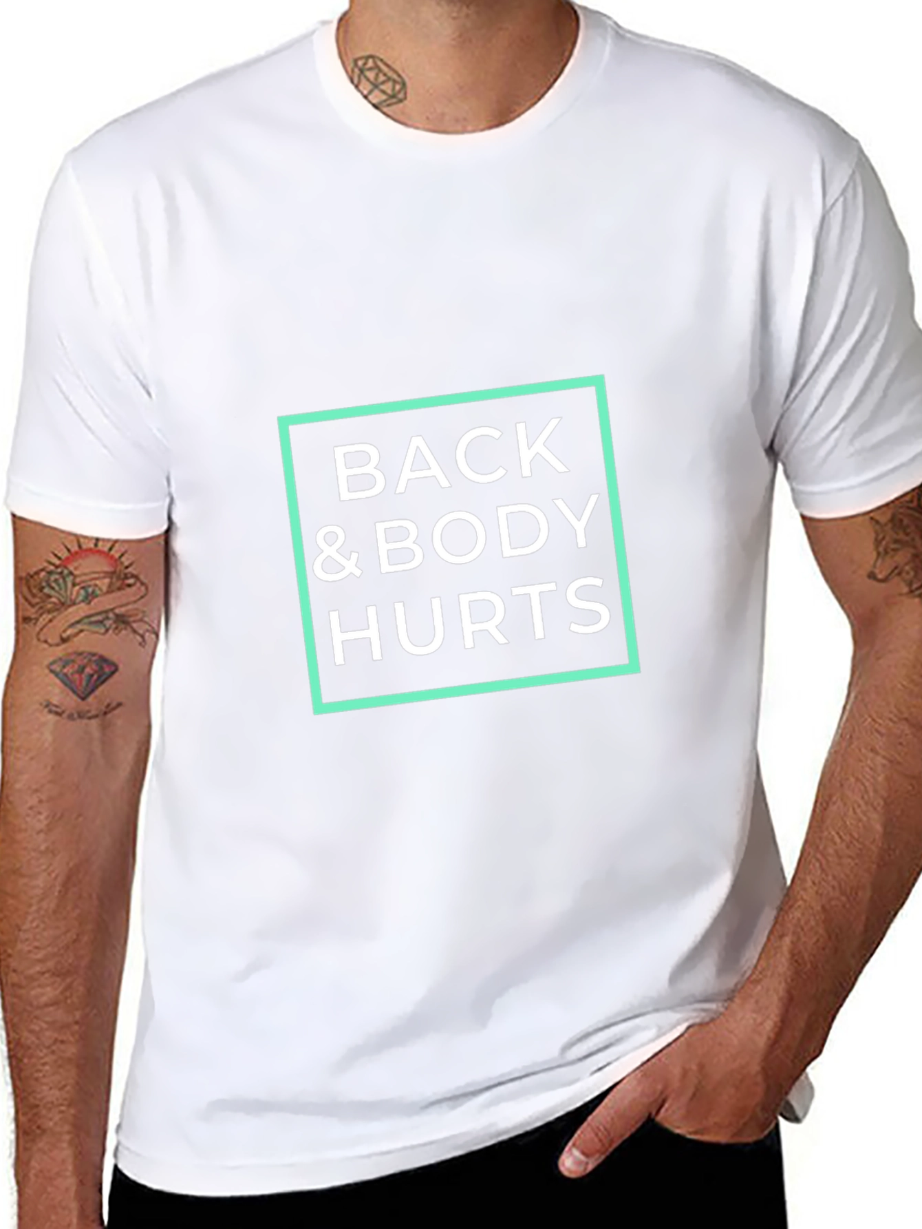 Back & Body Hurts T-Shirt - Funny Sarcastic Tee
