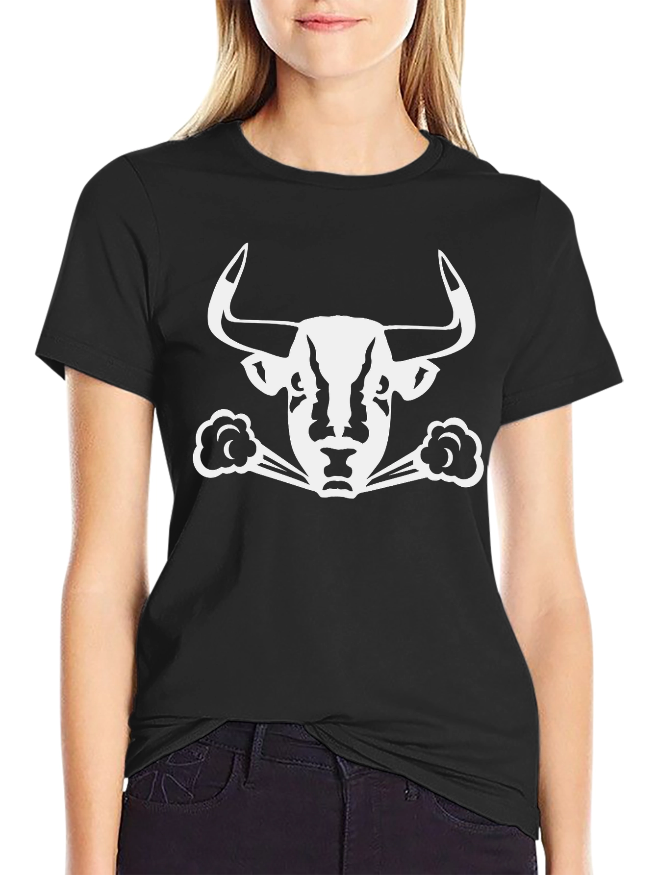Black Bull Graphic T-Shirt - Stylish & Bold Design