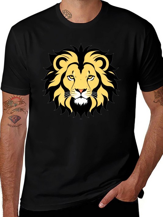 Lion Graphic Tee - Mens Black T-Shirt