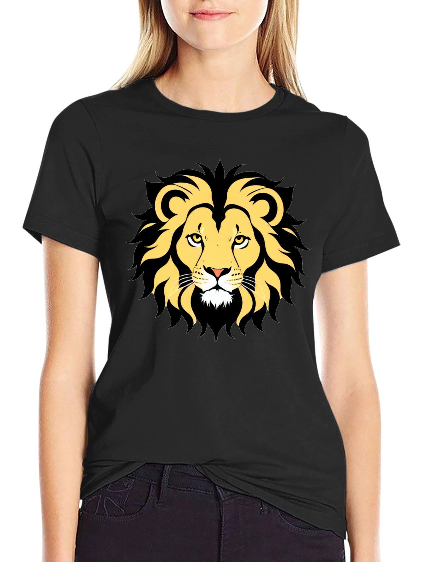Lion Graphic Tee - Mens Black T-Shirt