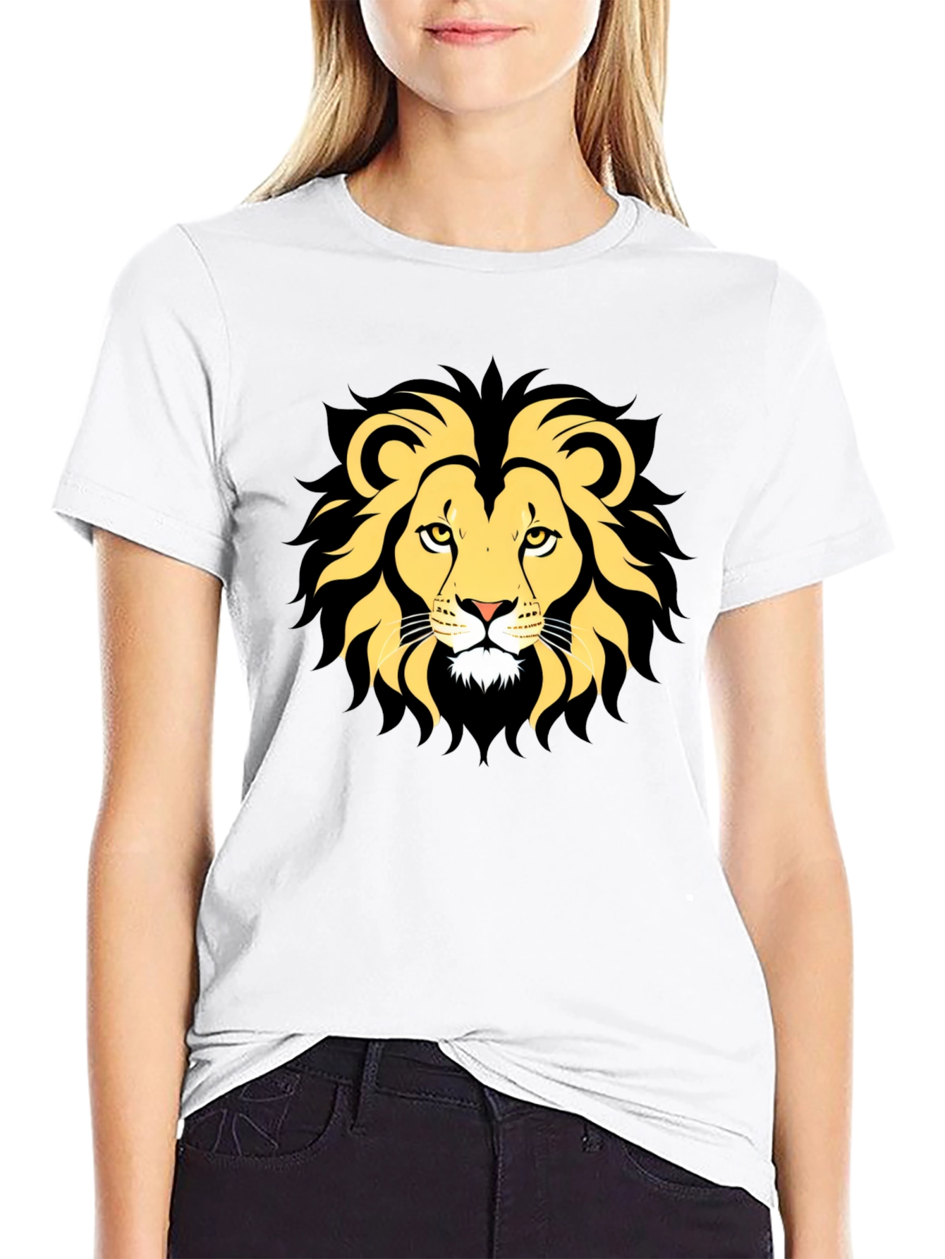 Lion Graphic Tee - Mens Black T-Shirt
