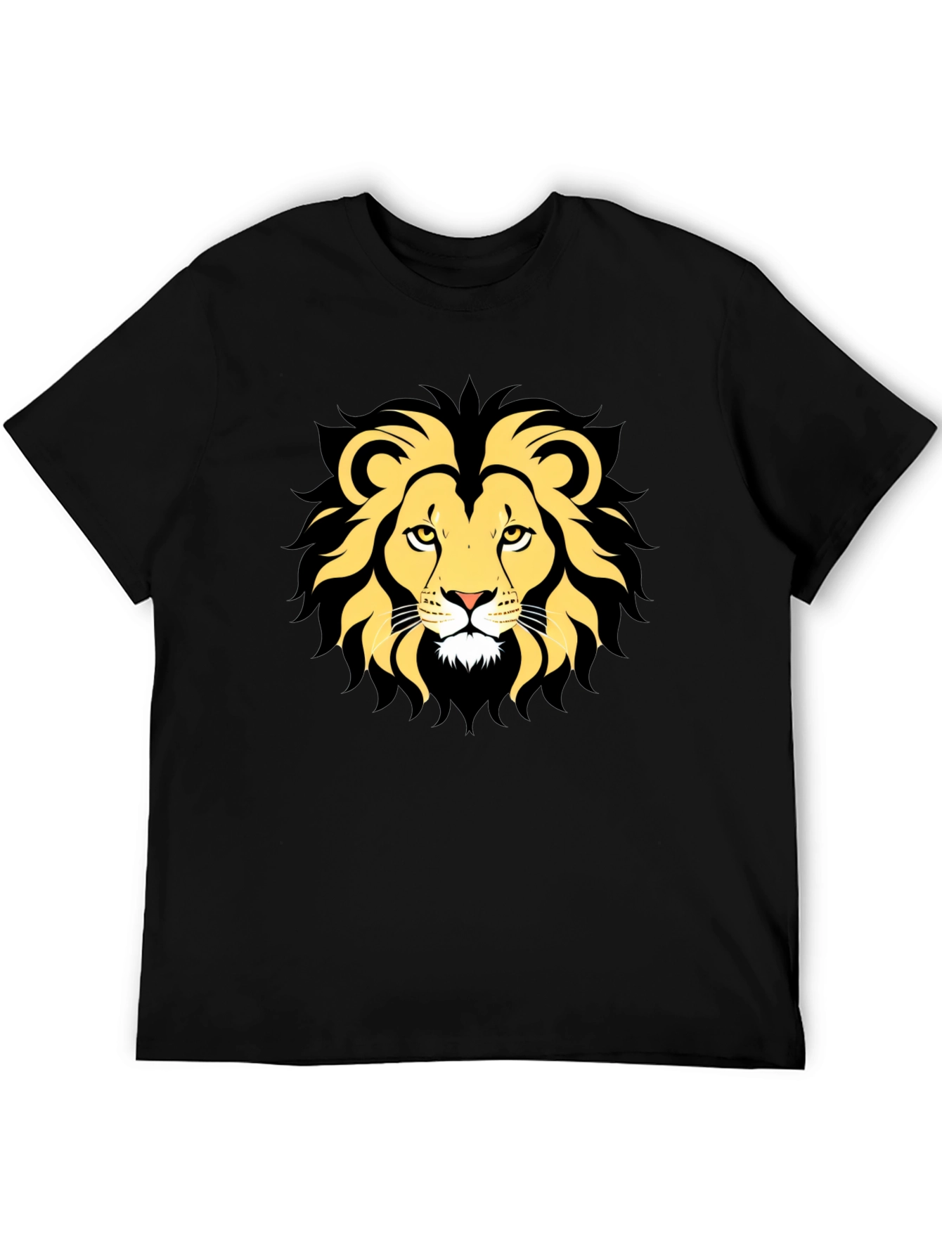 Lion Graphic Tee - Mens Black T-Shirt