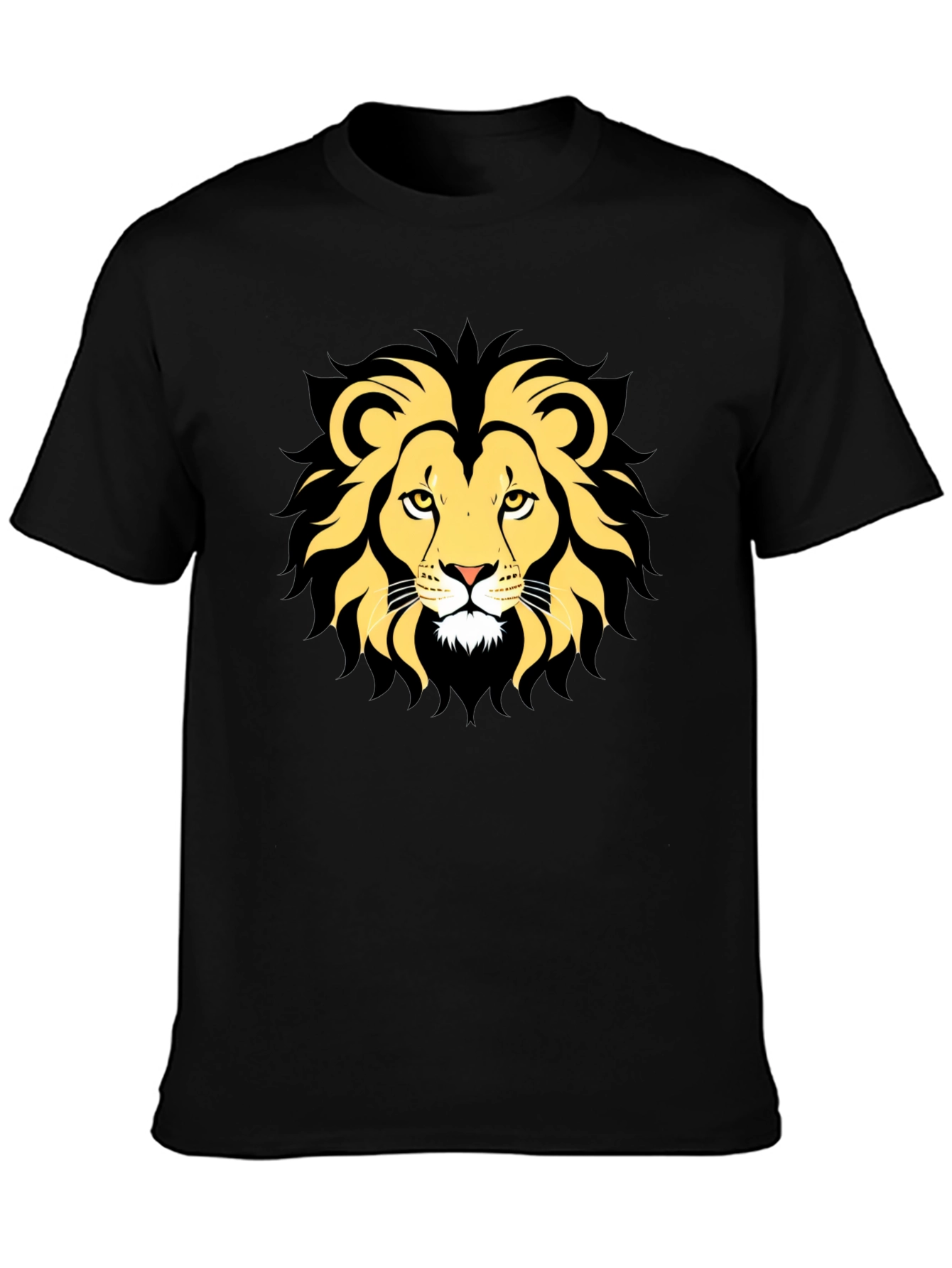Lion Graphic Tee - Mens Black T-Shirt