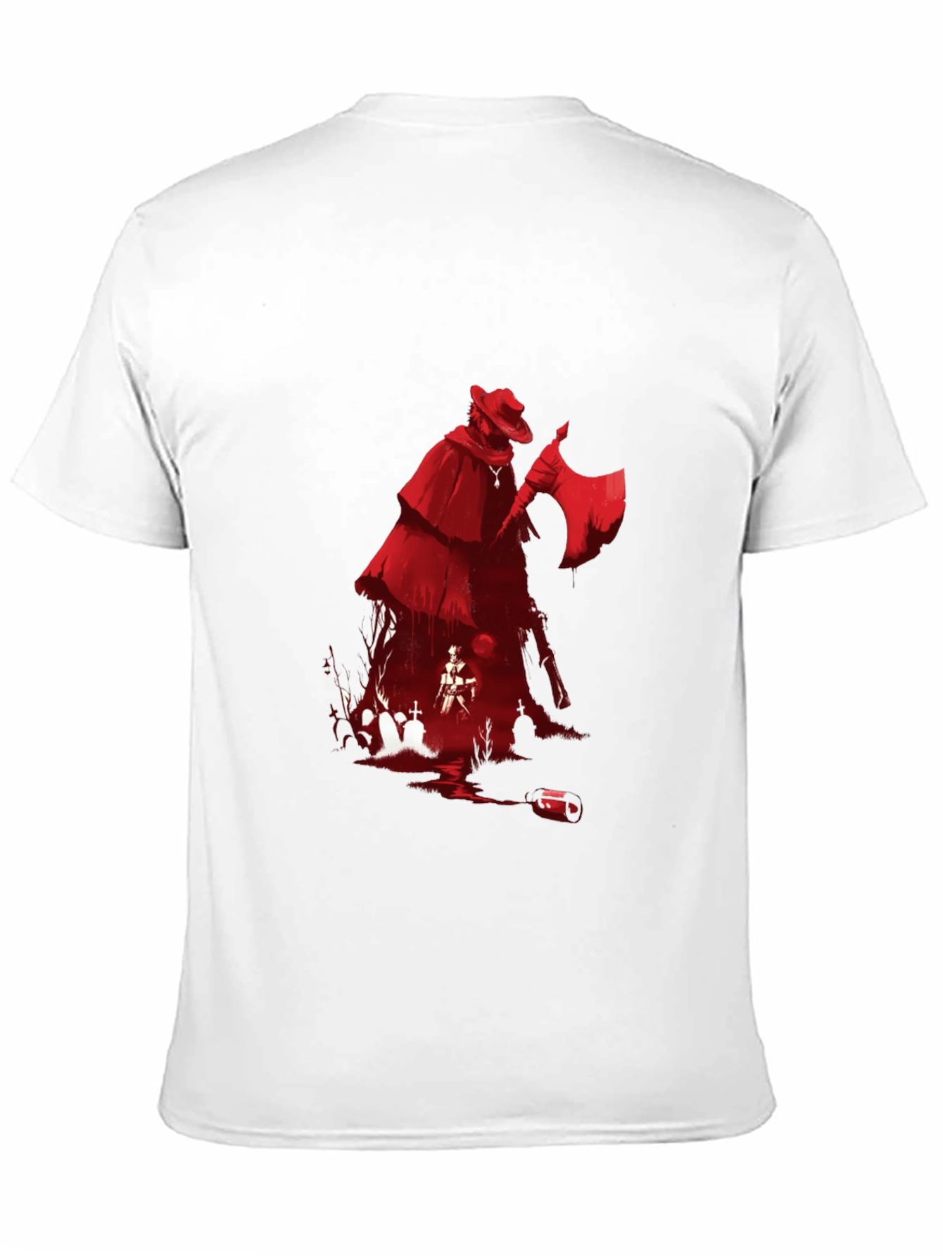 Grim Reaper T-Shirt: Red Graphic Tee