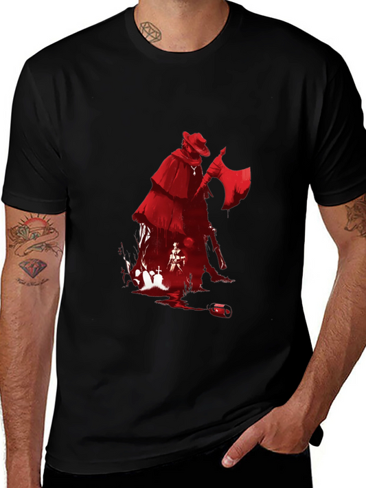 Grim Reaper T-Shirt: Red Graphic Tee