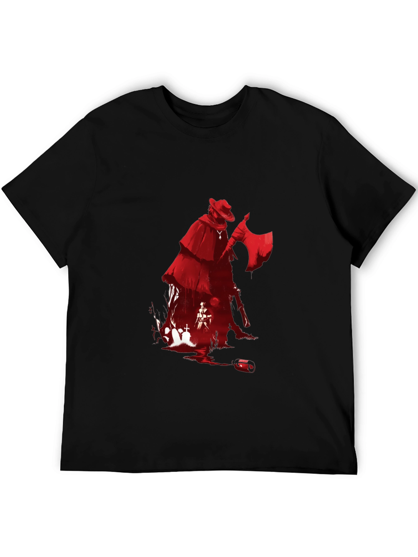 Grim Reaper T-Shirt: Red Graphic Tee