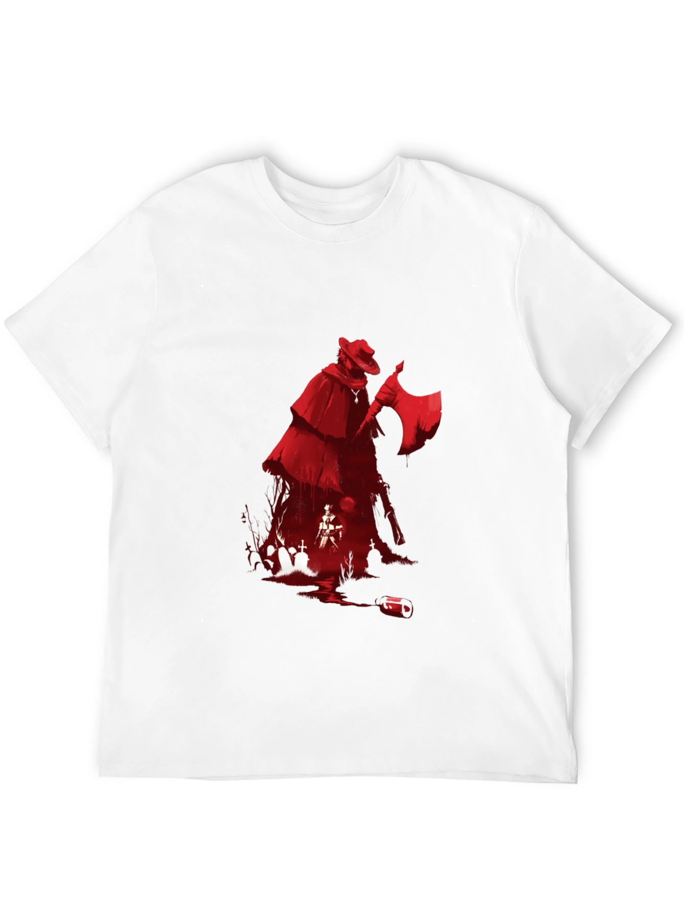 Grim Reaper T-Shirt: Red Graphic Tee
