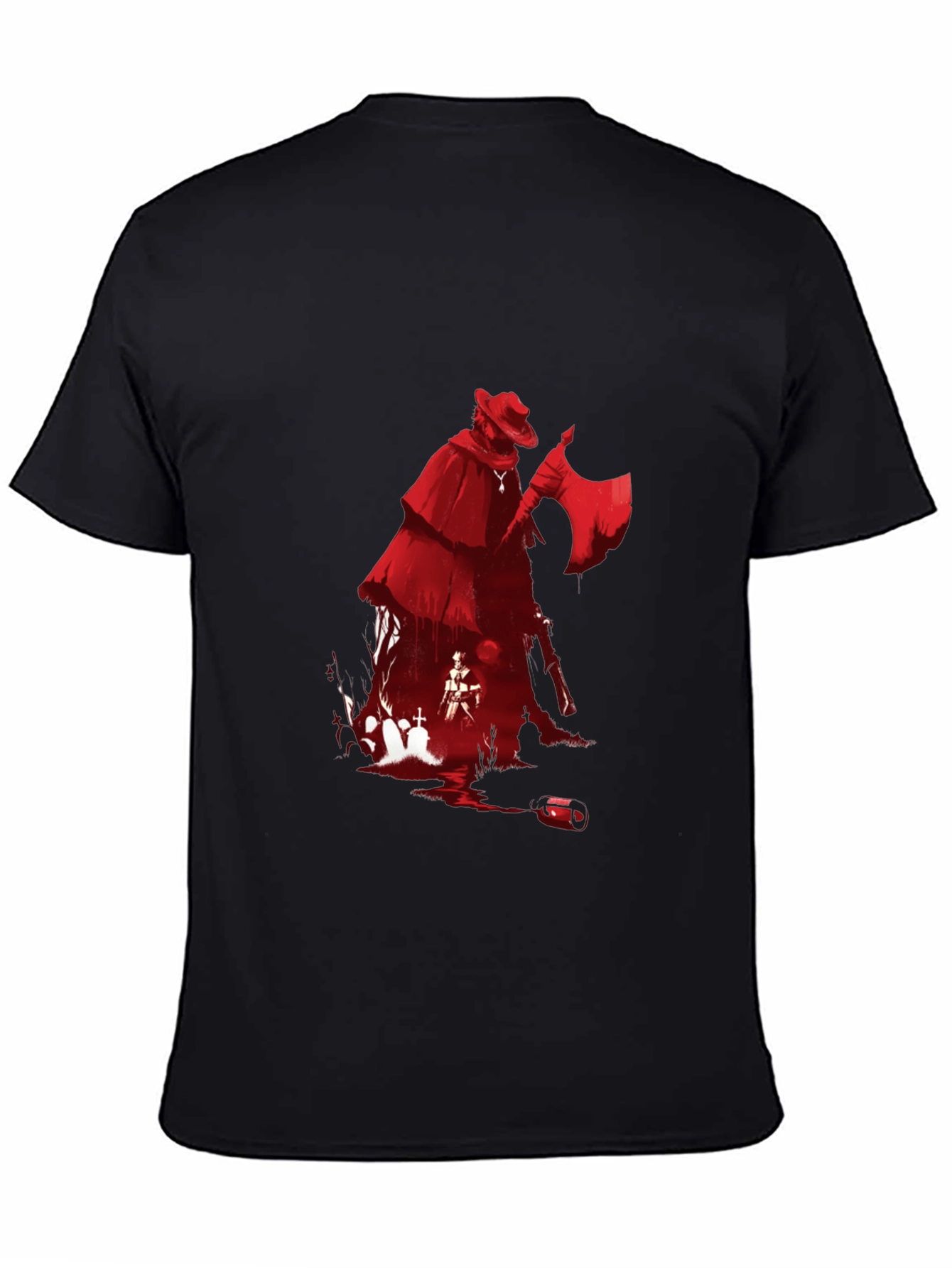 Grim Reaper T-Shirt: Red Graphic Tee