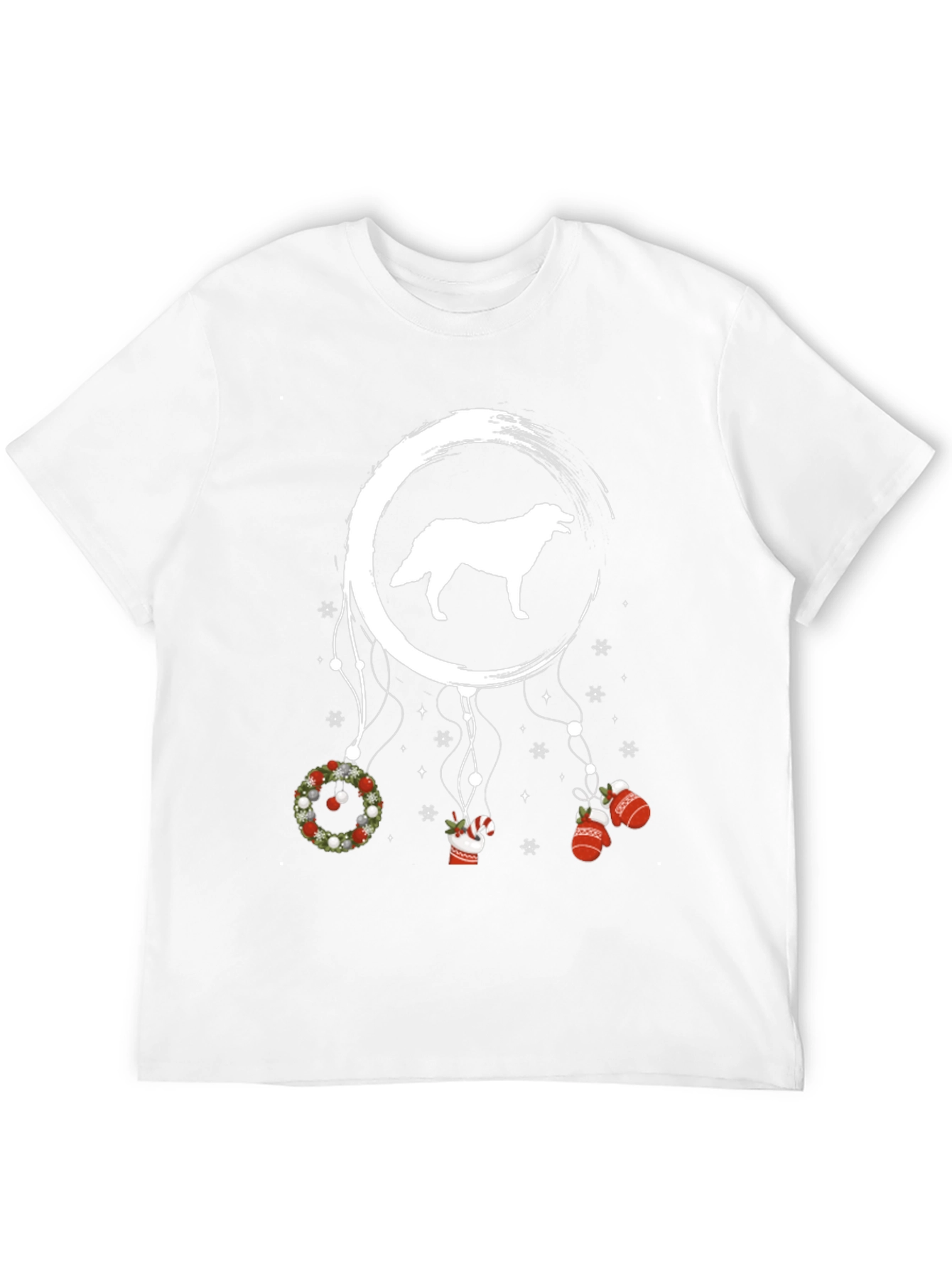 Christmas Dog Dreamcatcher T-Shirt – Festive Dog Lover Tee