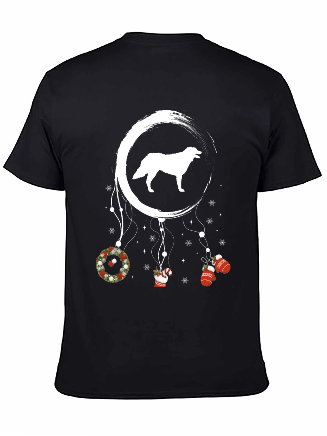 Christmas Dog Dreamcatcher T-Shirt – Festive Dog Lover Tee