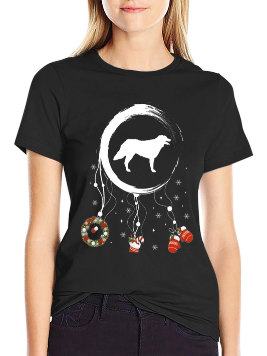 Christmas Dog Dreamcatcher T-Shirt – Festive Dog Lover Tee