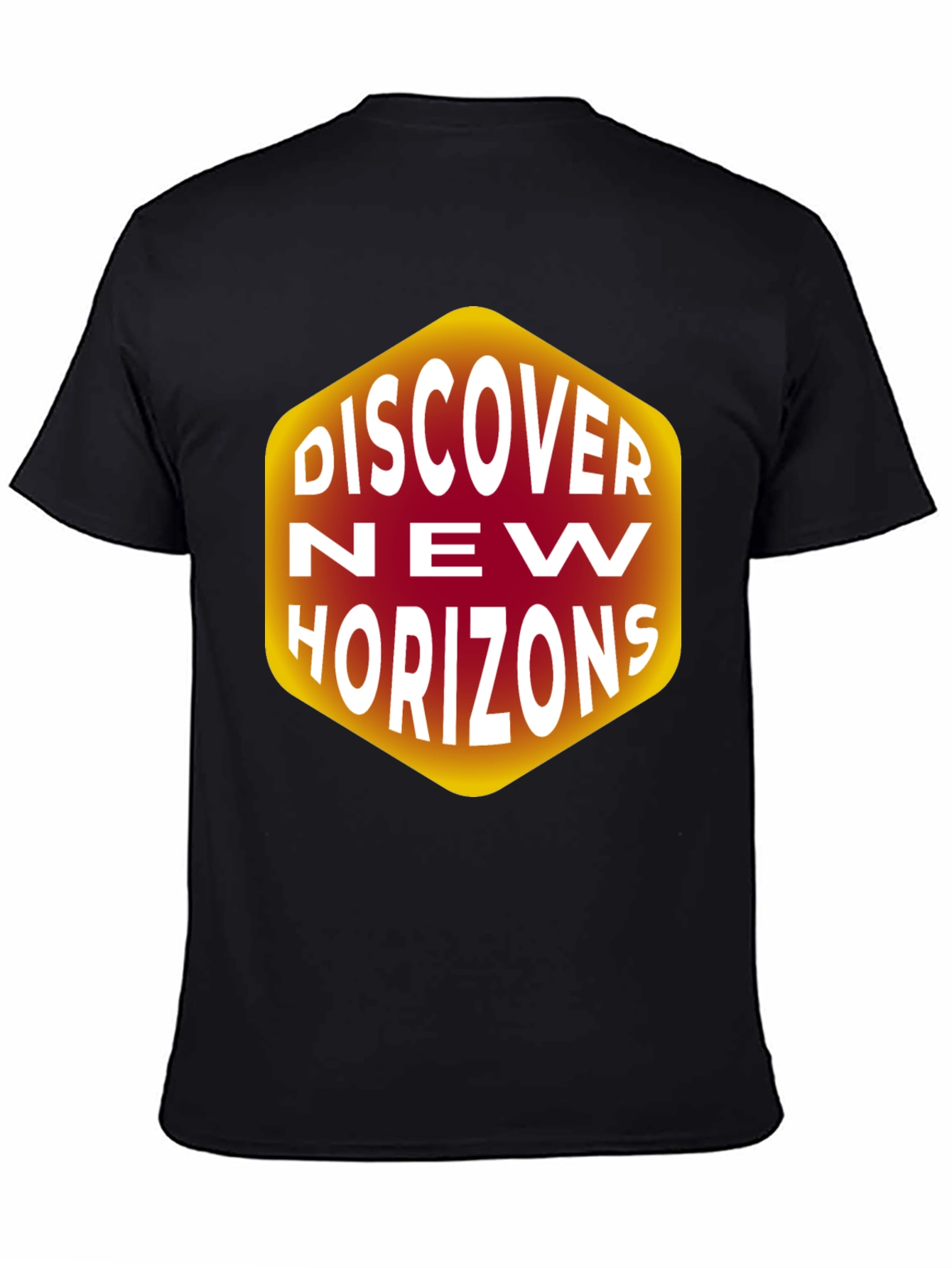 Discover New Horizons Graphic T-Shirt - Black