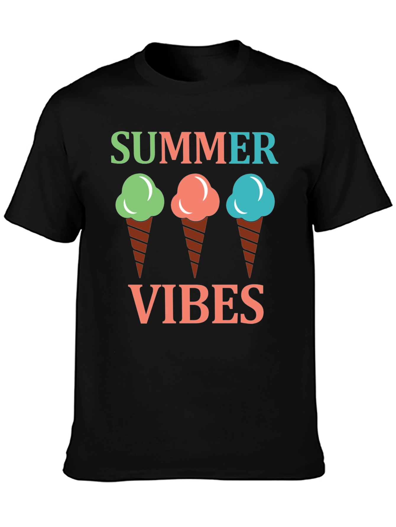 Summer Vibes Ice Cream Graphic Tee