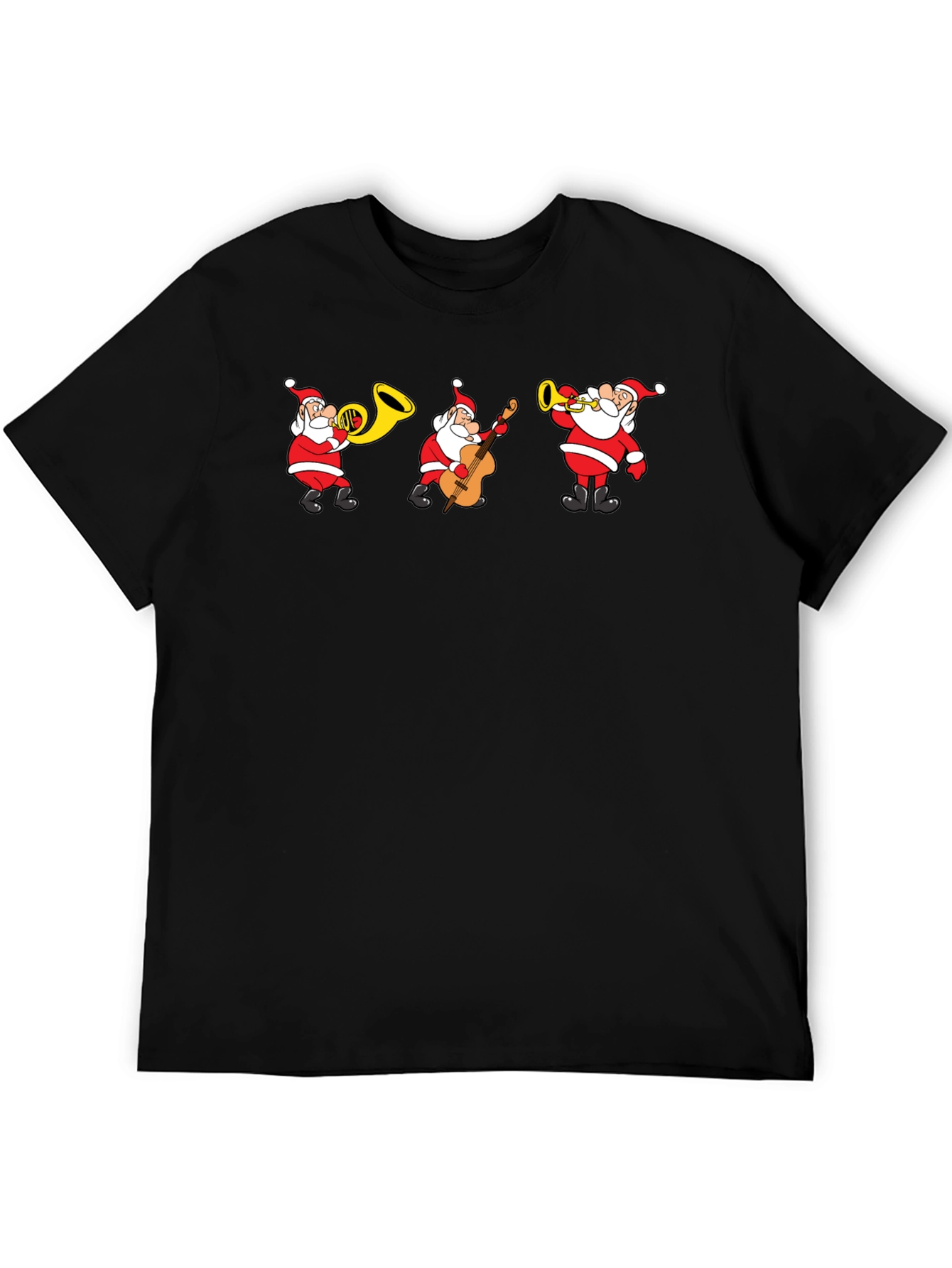 Santa Band Graphic Tee - Holiday Cheer