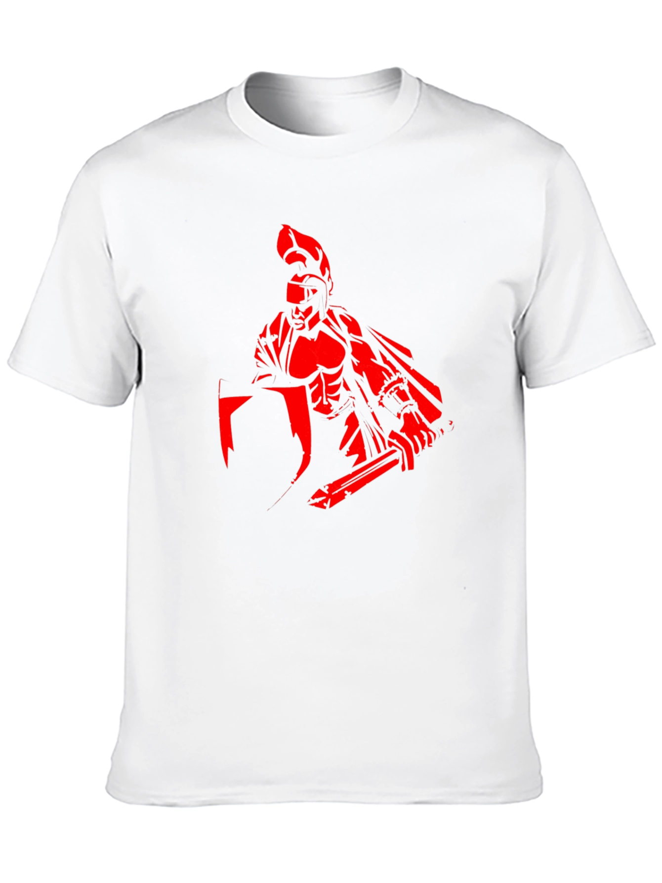 Spartan Warrior Graphic T-Shirt - Black