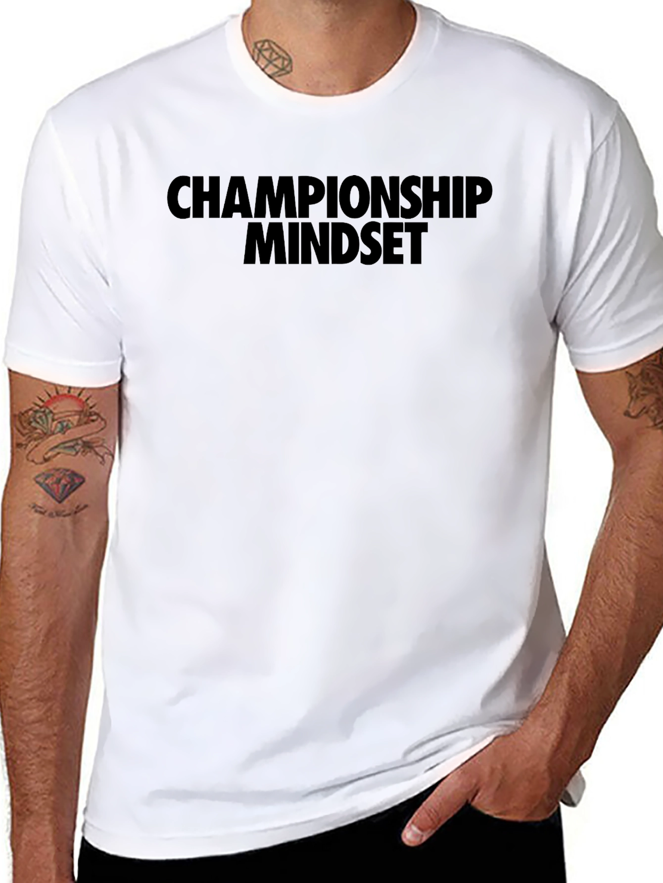 Championship Mindset Graphic T-Shirt - Black