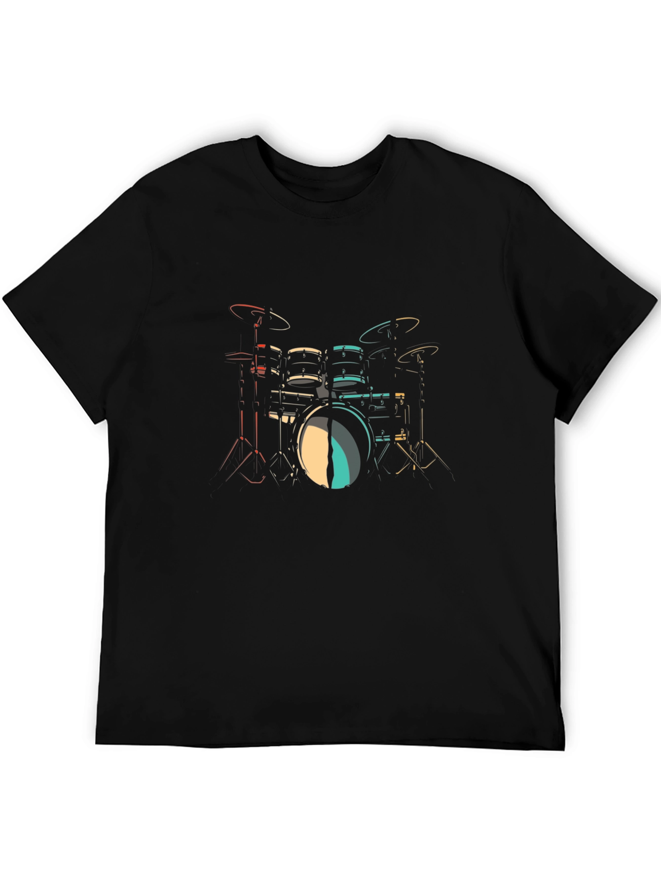 Drum Kit Graphic Print T-Shirt