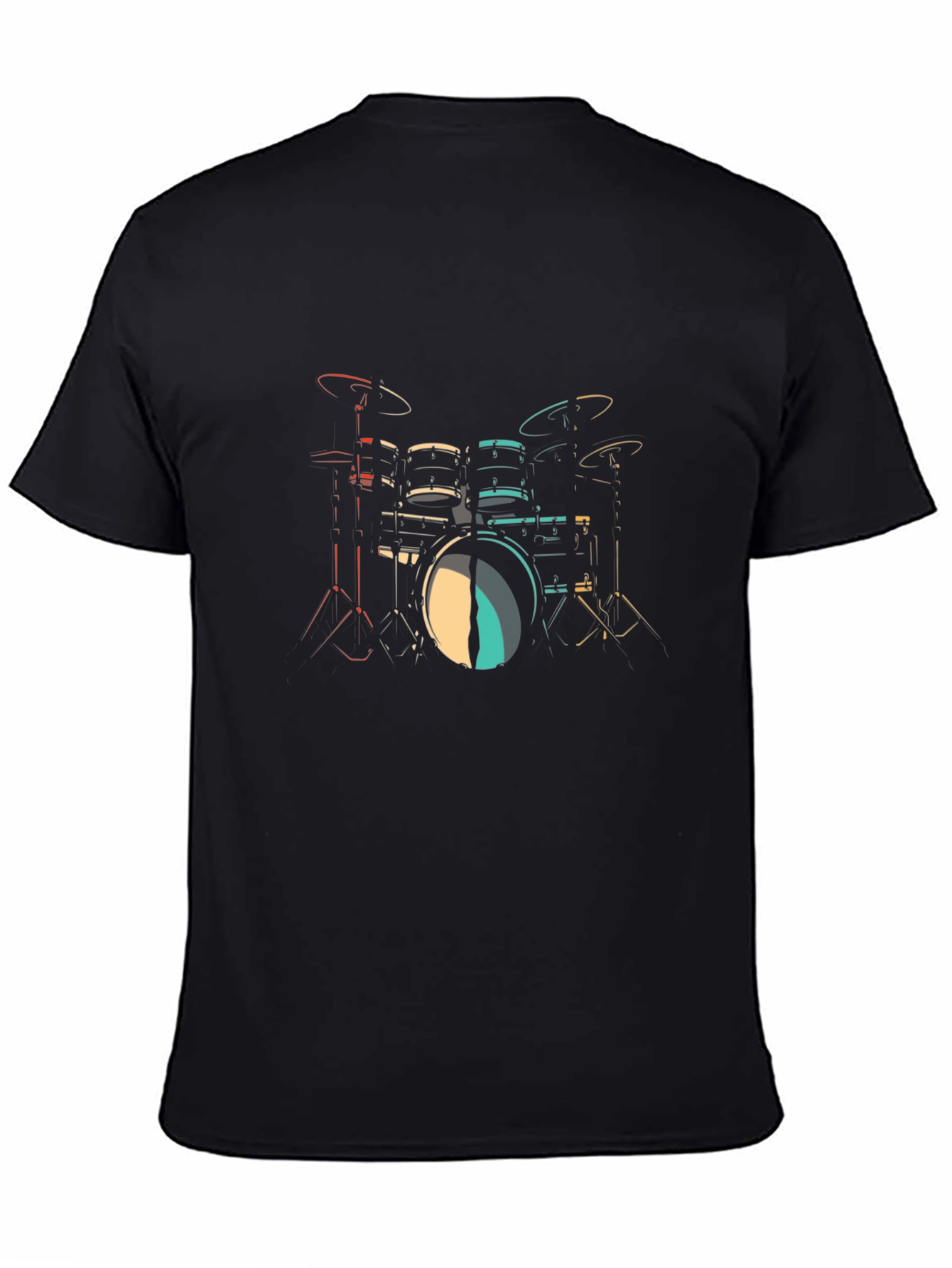 Drum Kit Graphic Print T-Shirt
