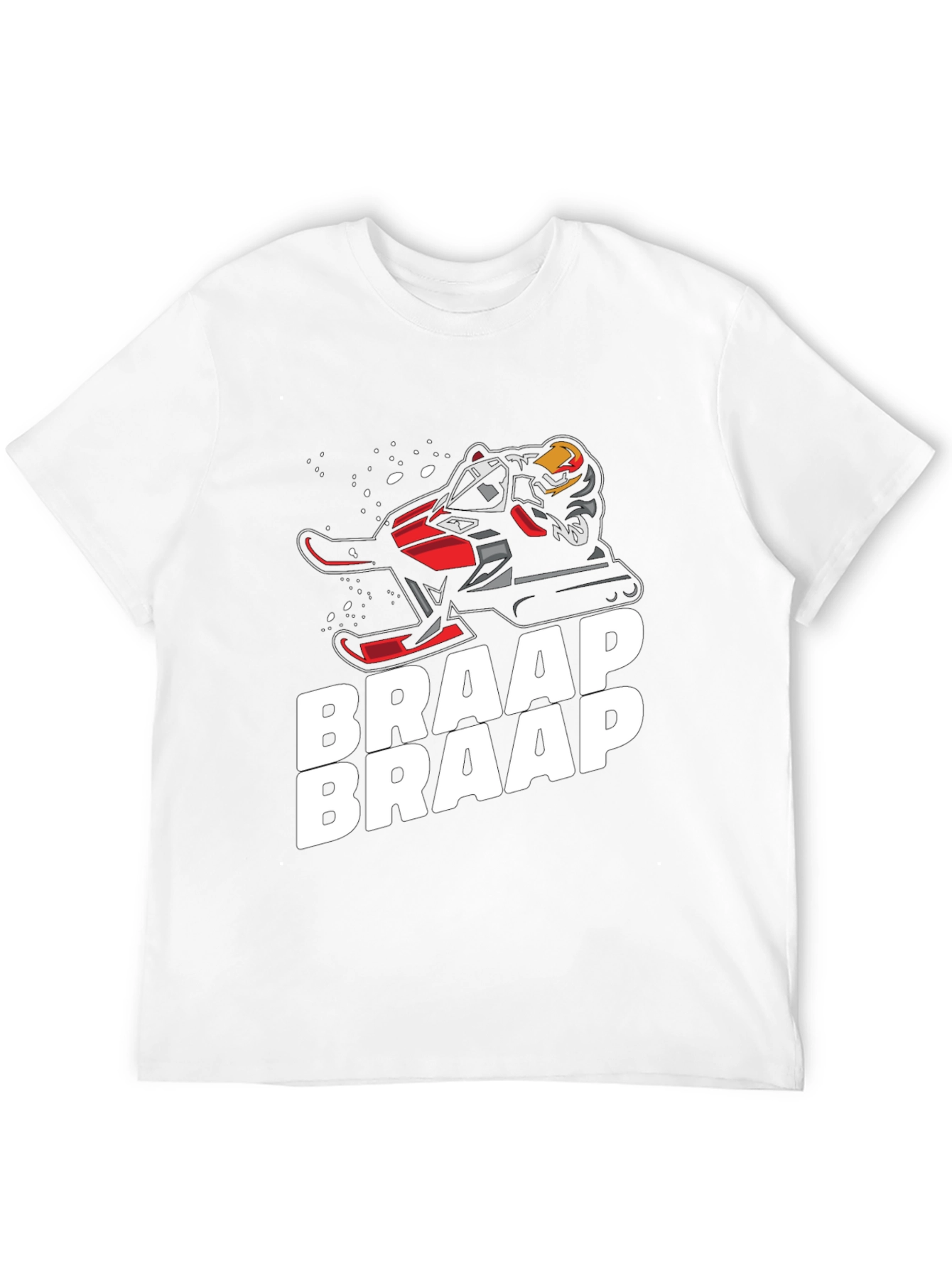 Braap Snowmobile T-Shirt - Black