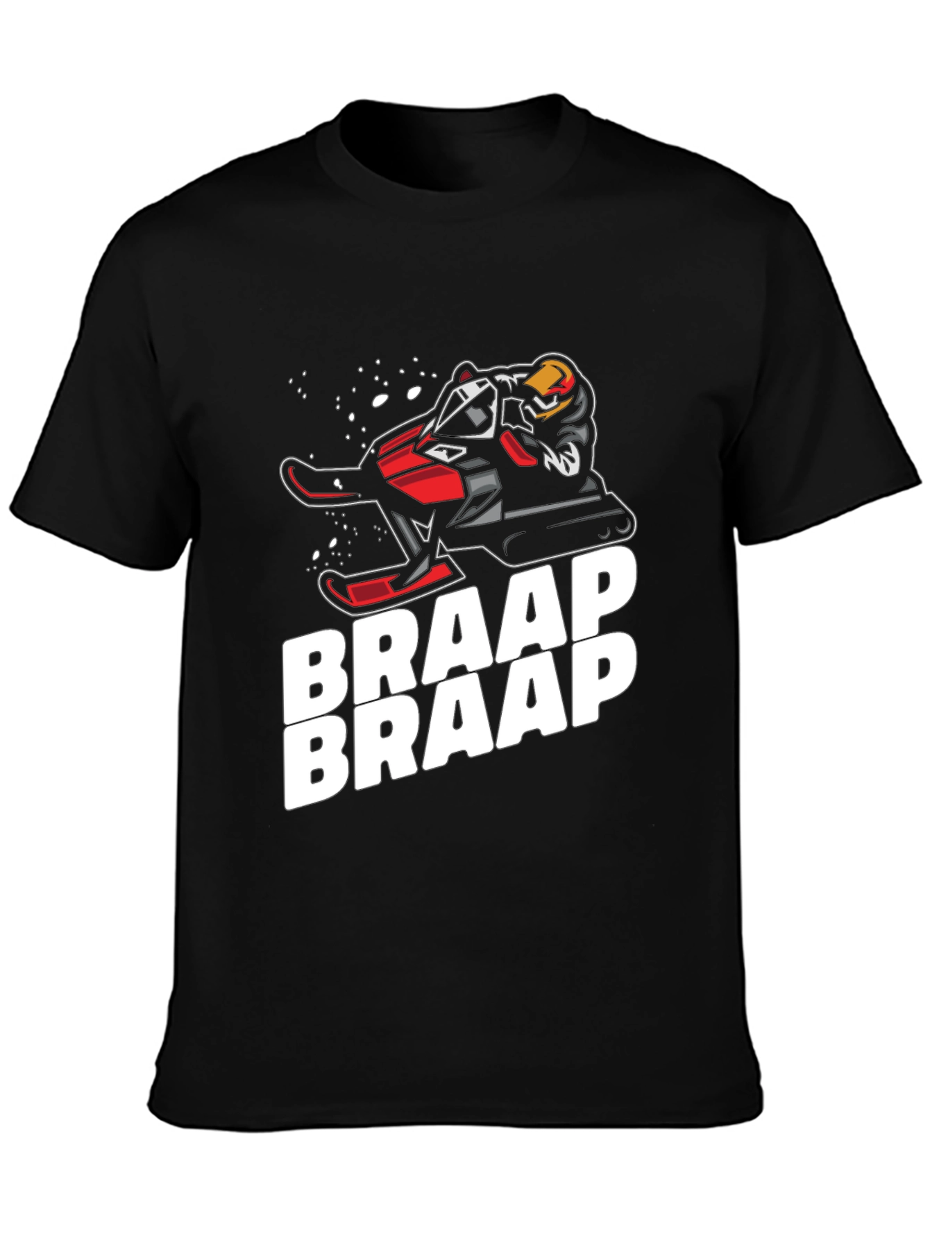 Braap Snowmobile T-Shirt - Black