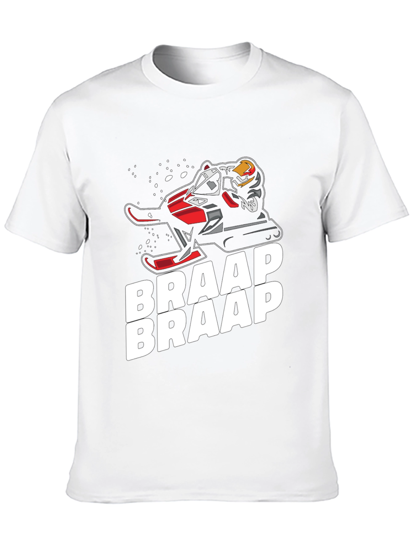Braap Snowmobile T-Shirt - Black