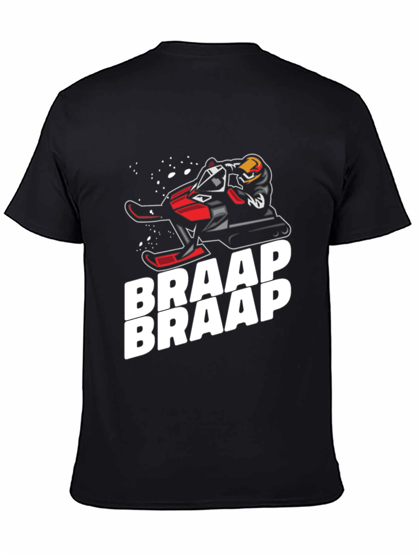Braap Snowmobile T-Shirt - Black