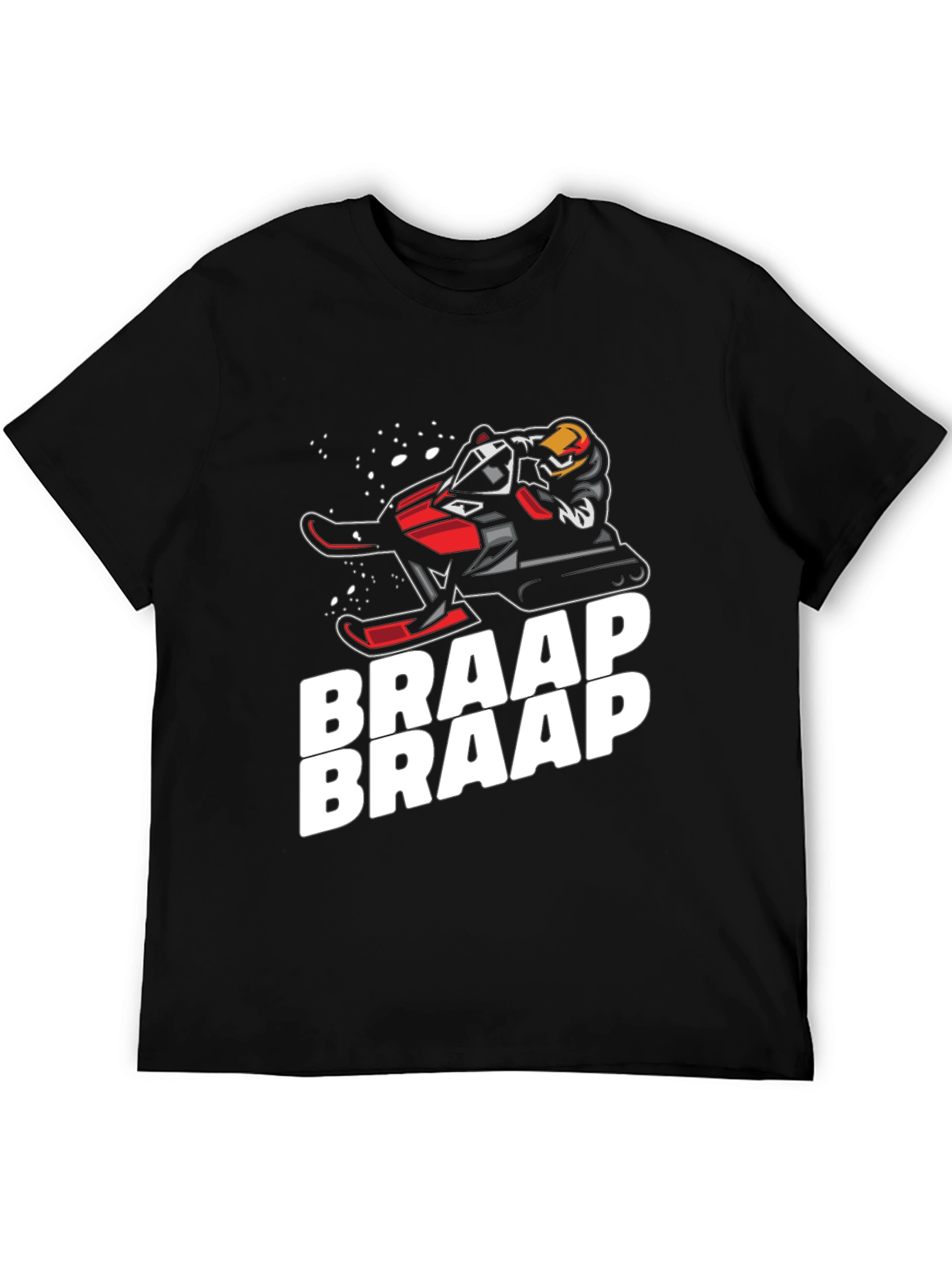 Braap Snowmobile T-Shirt - Black