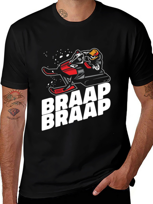 Braap Snowmobile T-Shirt - Black