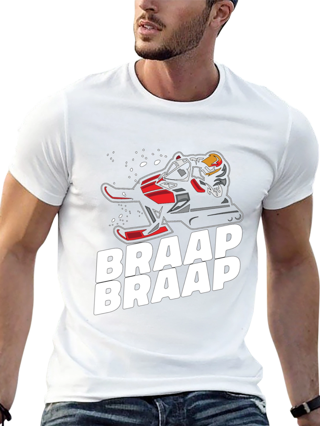 Braap Snowmobile T-Shirt - Black