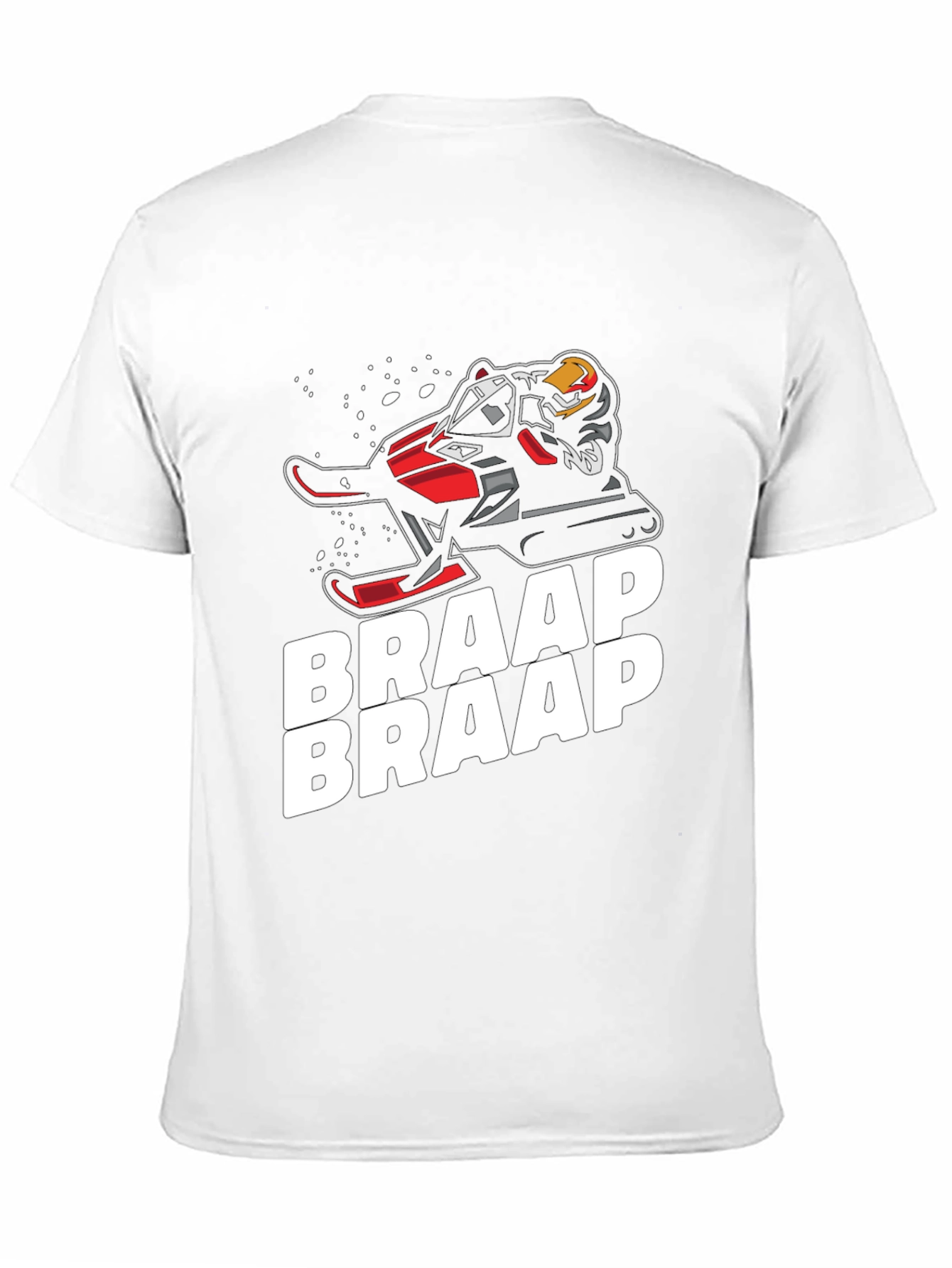 Braap Snowmobile T-Shirt - Black