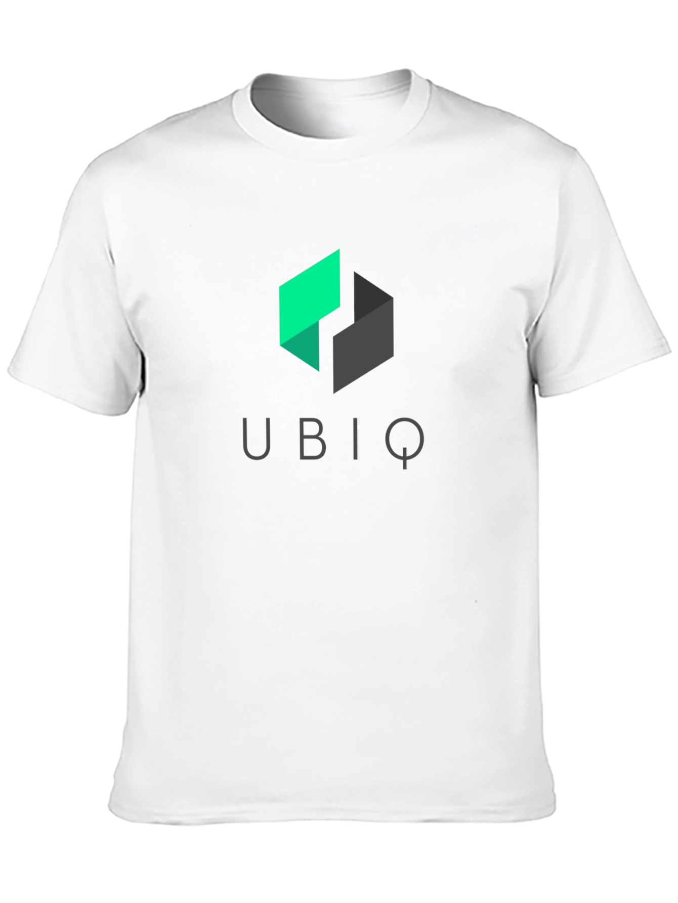 Ubiq Black T-Shirt - Modern Geometric Logo Tee