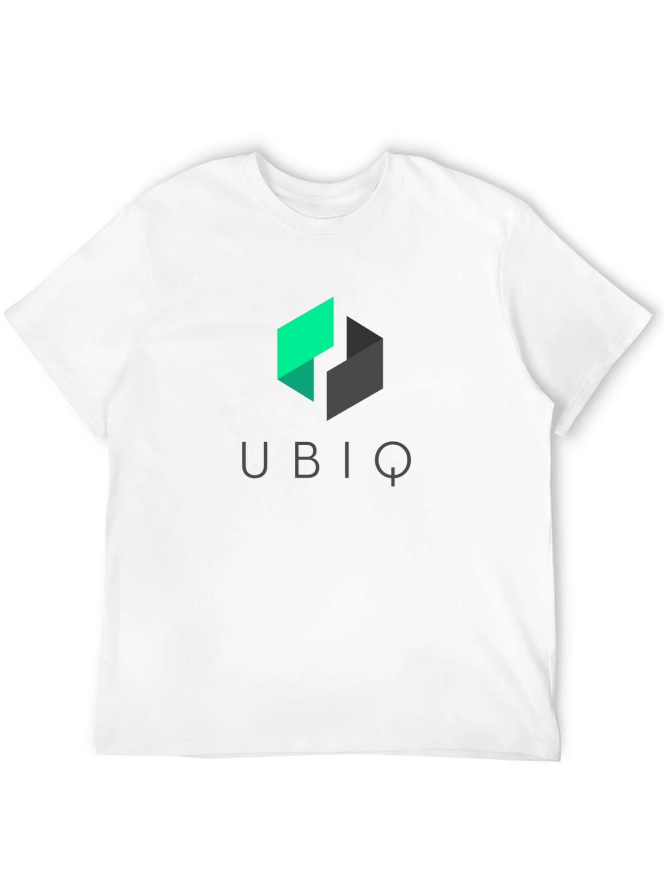 Ubiq Black T-Shirt - Modern Geometric Logo Tee