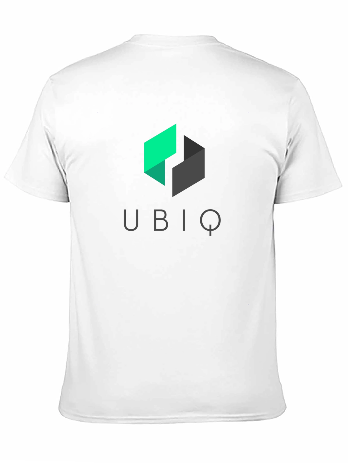 Ubiq Black T-Shirt - Modern Geometric Logo Tee